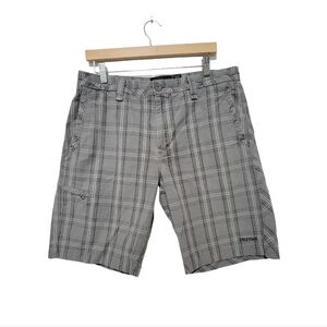 Marmot Gray Plaid Cargo Shorts Outdoor‎ Men's Size 34